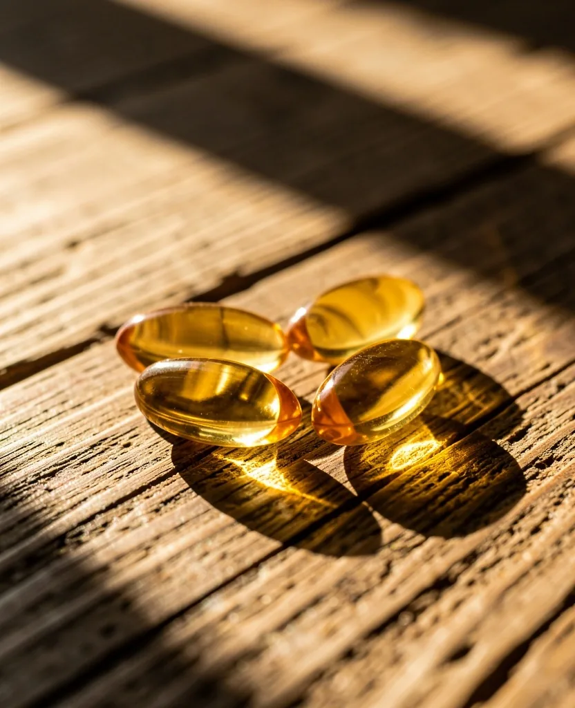 Sunlight and vitamin D3 capsules